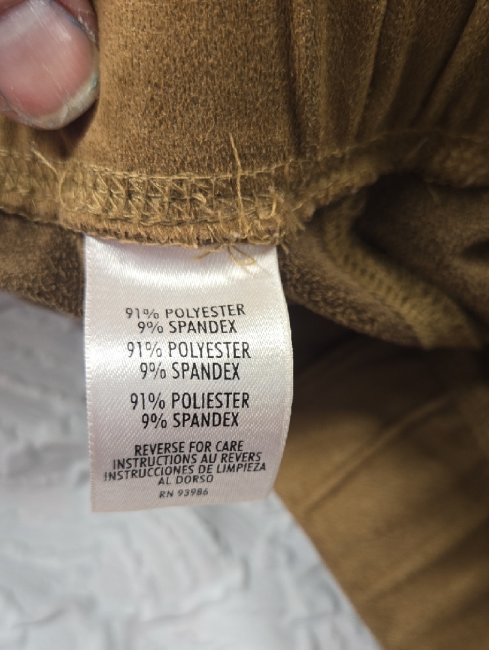 Casual Corner Women's Velour Drawstring Trousers in Camel Brown - Picture 7 of 7